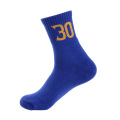 Nummer Logo Outdoor Basketball Socken Athletic Sportsocken Weiß für Herren No Show Socken